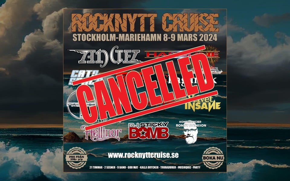 Rocknytt Cruise 2024 ställs in